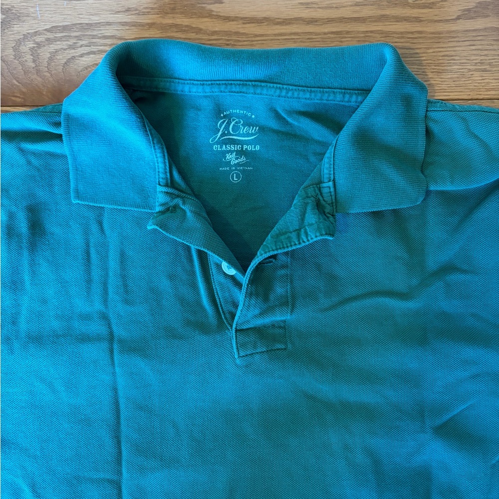 J. Crew Green Polo Shirt for Men